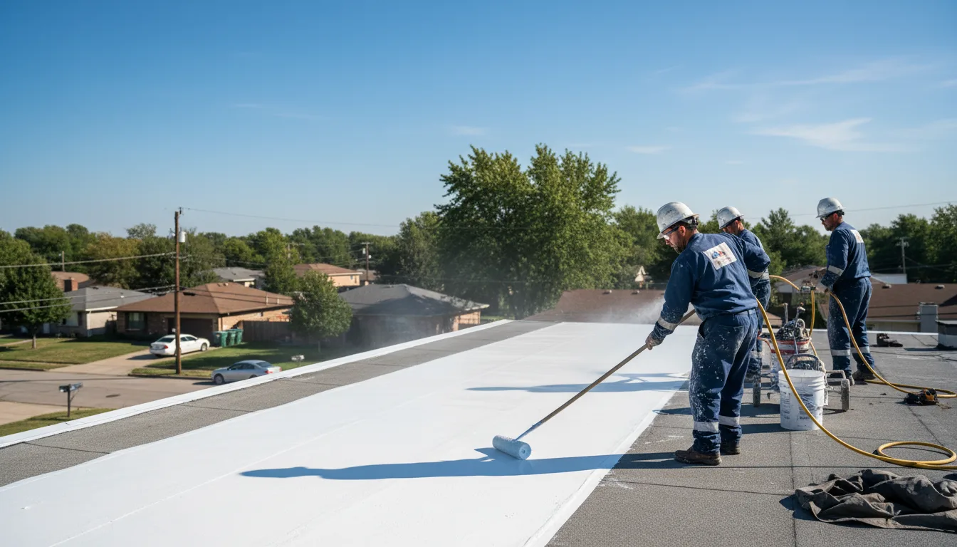 Commercial roof coating in West Ridge, AR near me